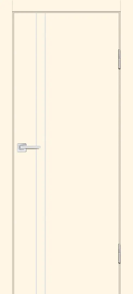 Фото Межкомнатная дверь П-20 ал. молдинг Хром Магнолия